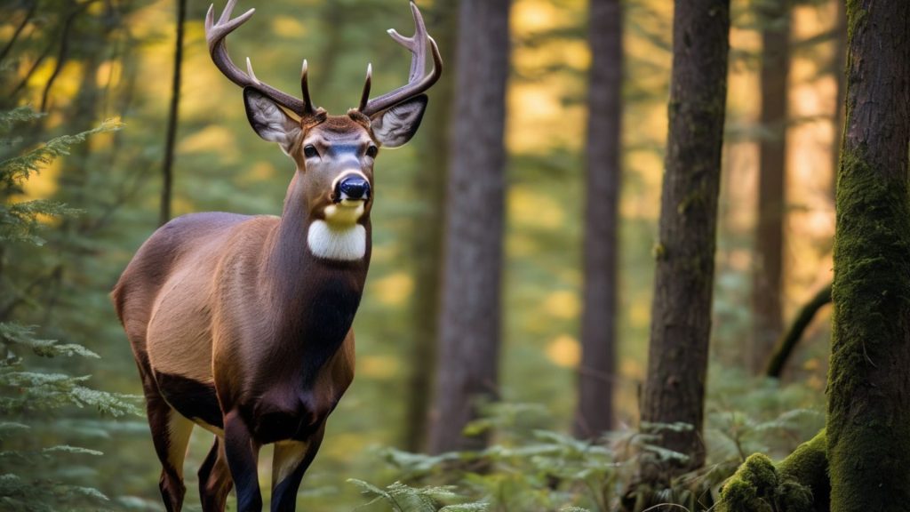 Majestic deer buck for deer hunting
